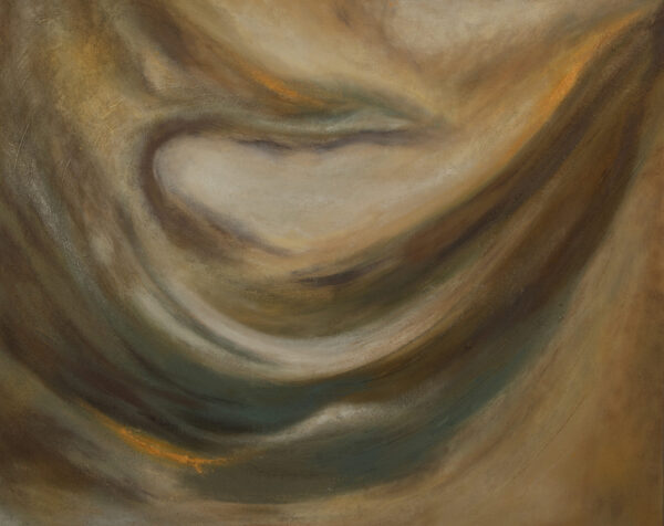 Abstract Modern Art Spiral Graph - Earth