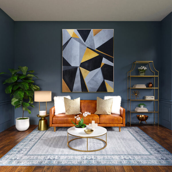 Polygonal Gold Abstract - Image 2